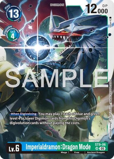Imperialdramon: Dragon Mode Reprint ST9-06 SR Advanced Booster Digimon Generation Digimon card