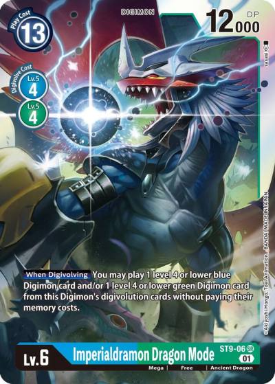 Imperialdramon Dragon Mode ST9-06 SR Starter Deck 09: Ultimate Ancient Dragon Digimon card