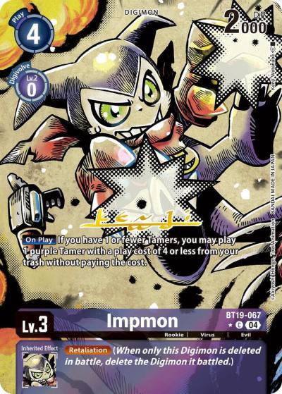 Impmon Alternate Art BT19-067 C Release Special Booster 2.5 Digimon card