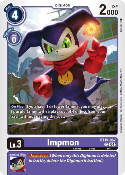 Impmon BT19-067 C Release Special Booster 2.5 Digimon card