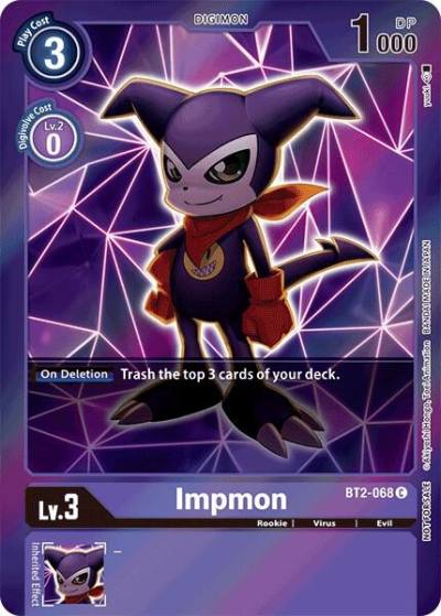 Impmon Event Pack 2 BT2-068 C Release Special Booster 1.0 Digimon card