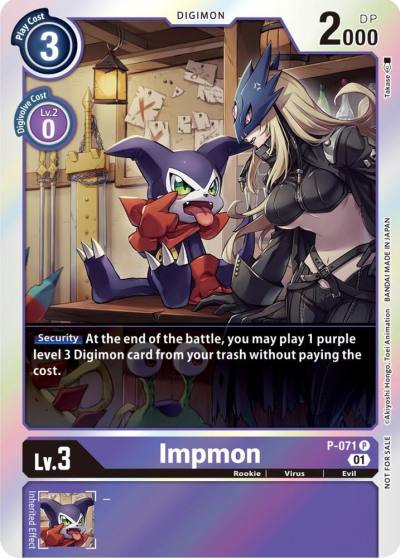 Impmon Limited Card Pack P-071 P Digimon Promotion Cards Digimon card
