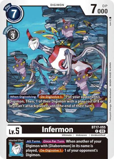 Infermon BT17-055 C Secret Crisis Digimon card