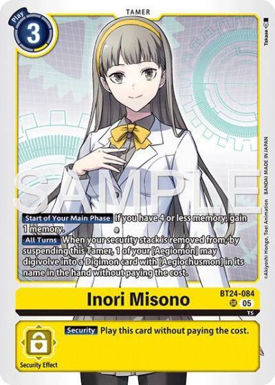 Inori Misono BT24-084 SR Time Stranger Digimon card