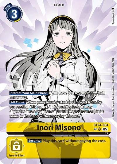 Inori Misono SP BT24-084 SR Time Stranger Digimon card