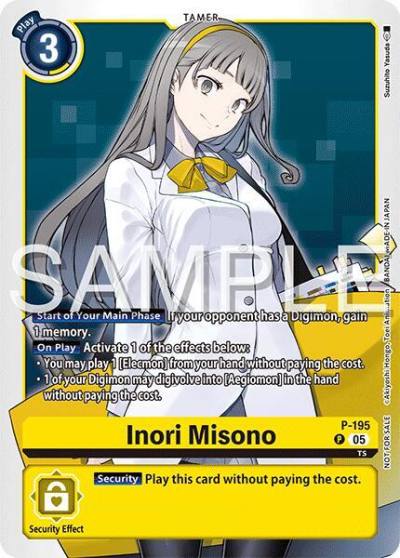 Inori Misono Time Stranger Demo Deck P-195 P Digimon Demo Deck Exclusive Cards Digimon card