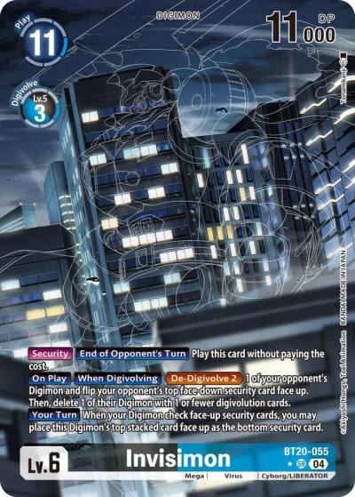 Invisimon Alternate Art BT20-055 SR Release Special Booster 2.5 Digimon card