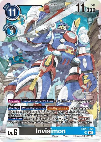 Invisimon BT20-055 SR Release Special Booster 2.5 Digimon card