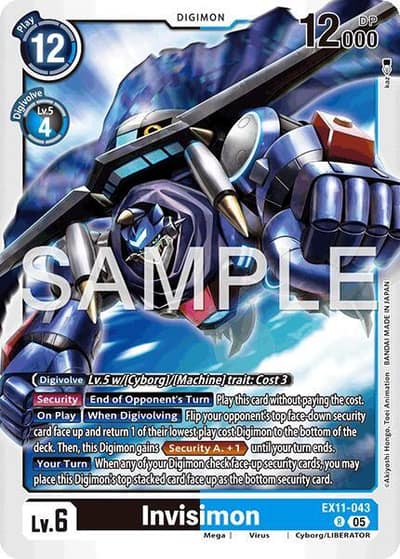 Invisimon EX11-043 R Dawn of Liberator Digimon card