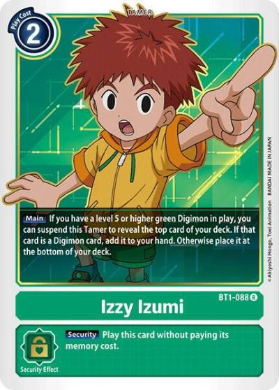 Izzy Izumi BT1-088 R Release Special Booster 1.0 Digimon card