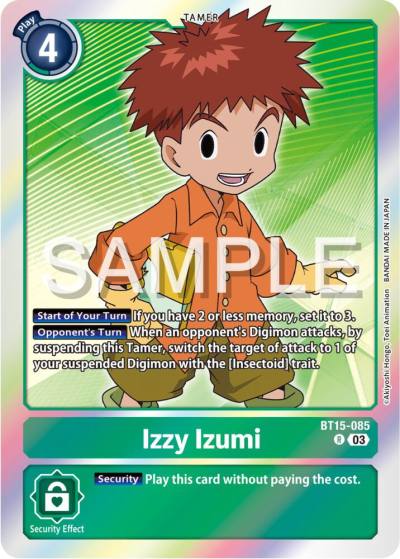 Izzy Izumi BT15-085 R Exceed Apocalypse Digimon card