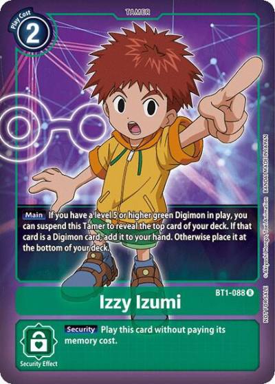 Izzy Izumi Box Topper BT1-088 R Release Special Booster 1.0 Digimon card