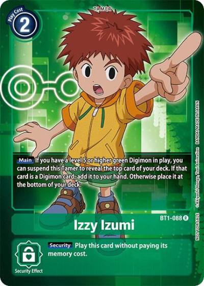 Izzy Izumi Official Tournament Pack Vol3 BT1-088 R Release Special Booster 1.0 Digimon card