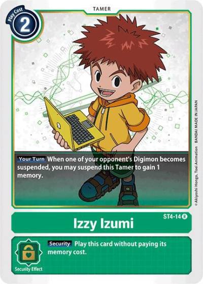 Izzy Izumi ST4-14 R Starter Deck 04: Giga Green Digimon card