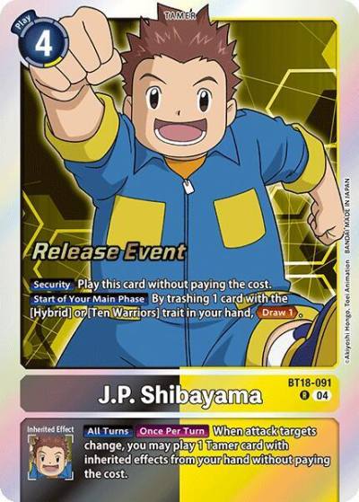 JP Shibayama BT18-091 R Release Special Booster 2.0 Celebration Event Cards Digimon card