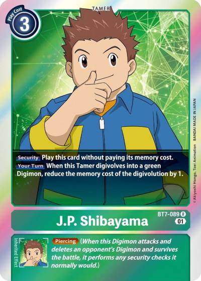 JP Shibayama BT7-089 R Next Adventure Digimon card