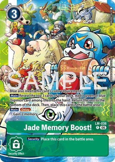Jade Memory Boost! Alternate Art LM-036 P Starter Deck 23: Beatbreak Digimon card