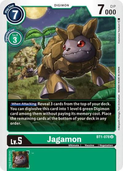 Jagamon BT1-078 U Release Special Booster 1.0 Digimon card