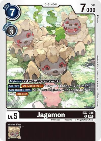 Jagamon EX7-045 C Digimon LIBERATOR Digimon card