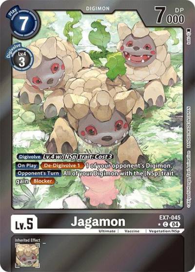 Jagamon Foil EX7-045 C Digimon LIBERATOR Digimon card