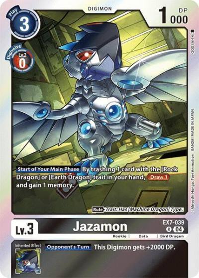 Jazamon EX7-039 R Digimon LIBERATOR Digimon card