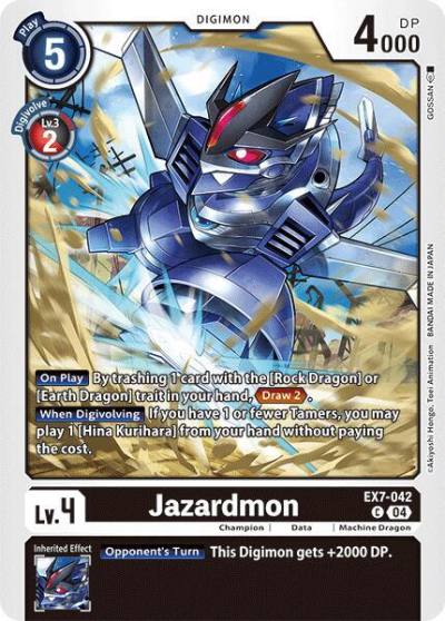 Jazardmon EX7-042 C Digimon LIBERATOR Digimon card