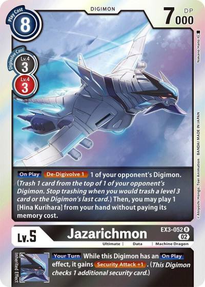 Jazarichmon EX3-052 R Draconic Roar Digimon card