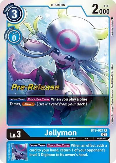 Jellymon BT9-021 R X Record Pre-Release Cards Digimon card