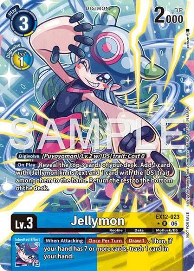 Jellymon Box Topper EX12-023 R Digital World Shambala Digimon card