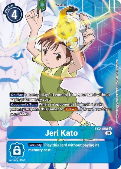 Jeri Kato Alternate Art EX2-058 U Digital Hazard Digimon card