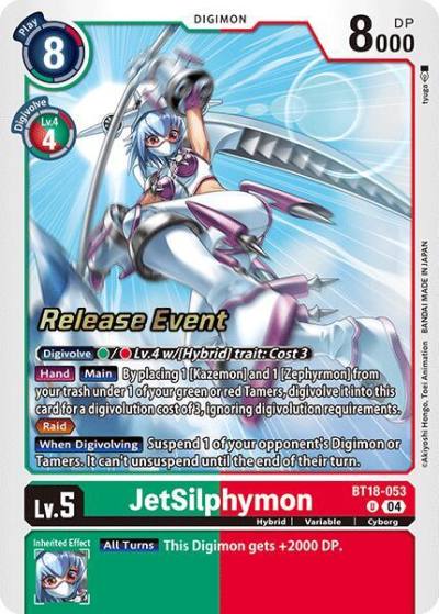 JetSilphymon BT18-053 U Release Special Booster 2.0 Celebration Event Cards Digimon card