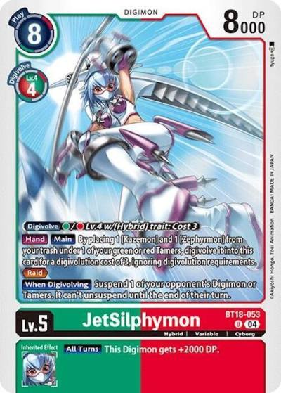 JetSilphymon BT18-053 U Release Special Booster 2.0 Digimon card