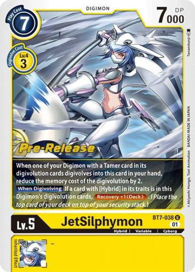 JetSilphymon BT7-038 U Next Adventure Pre-Release Cards Digimon card