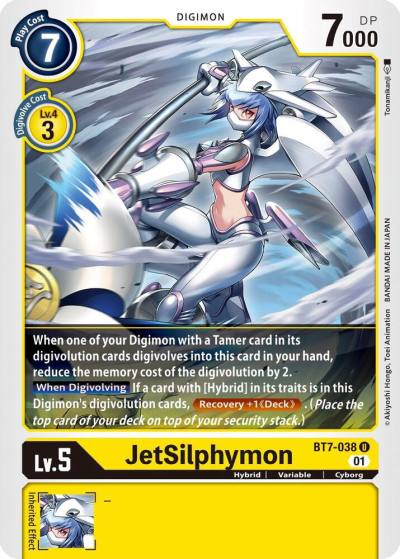 JetSilphymon BT7-038 U Next Adventure Digimon card