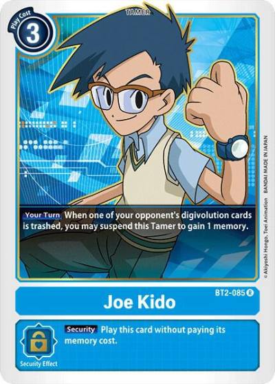 Joe Kido BT2-085 R Release Special Booster 1.0 Digimon card