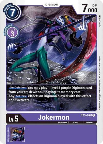 Jokermon BT5-078 C Battle of Omni Digimon card