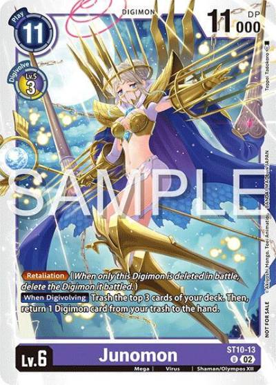 Junomon Time Stranger Demo Deck ST10-13 U Digimon Demo Deck Exclusive Cards Digimon card