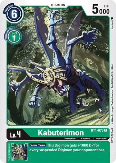 Kabuterimon Official Tournament Pack Vol3 BT1-073 C Release Special Booster 1.0 Digimon card