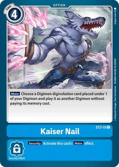 Kaiser Nail ST2-15 C Starter Deck 02: Cocytus Blue Digimon card
