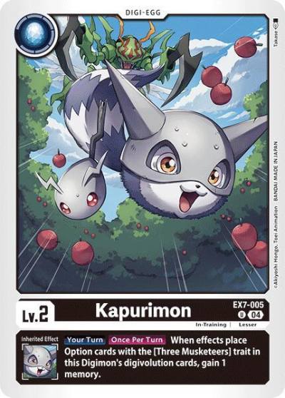 Kapurimon EX7-005 U Digimon LIBERATOR Digimon card
