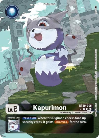 Kapurimon Release Special Booster 25 Box Promotion Pack BT20-005 C Release Special Booster 2.5 Digimon card