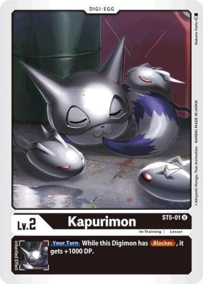 Kapurimon ST5-01 U Starter Deck 05: Machine Black Digimon card
