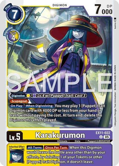 Karakurumon EX11-022 U Dawn of Liberator Digimon card