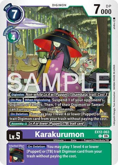 Karakurumon EX12-063 C Digital World Shambala Digimon card