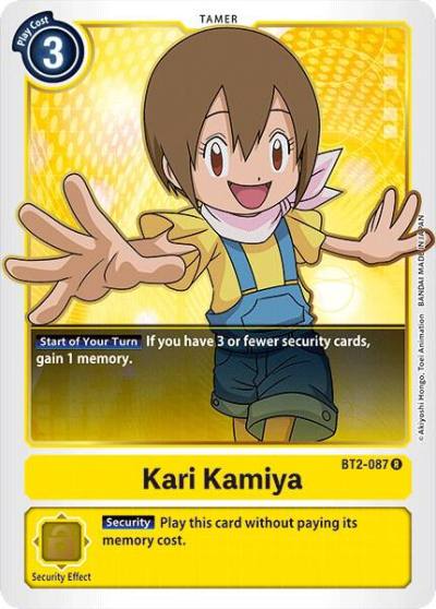 Kari Kamiya BT2-087 R Release Special Booster 1.0 Digimon card