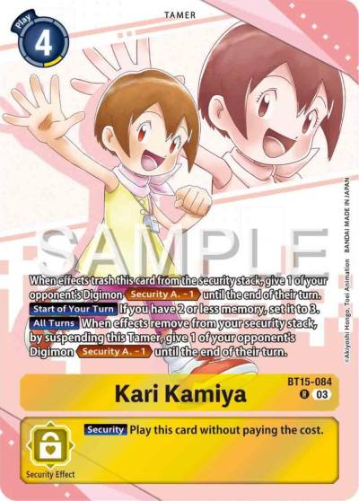 Kari Kamiya Premium Heroines Set BT15-084 R Exceed Apocalypse Digimon card