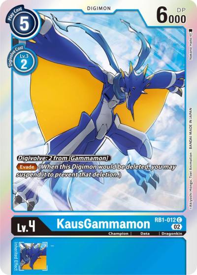 KausGammamon RB1-012 C Resurgence Booster Digimon card