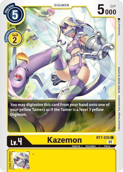 Kazemon BT7-035 C Next Adventure Digimon card