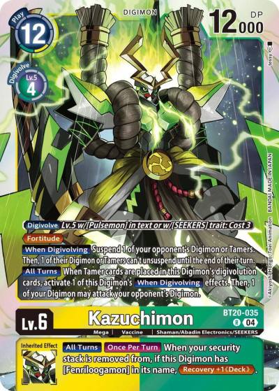 Kazuchimon BT20-035 R Release Special Booster 2.5 Digimon card