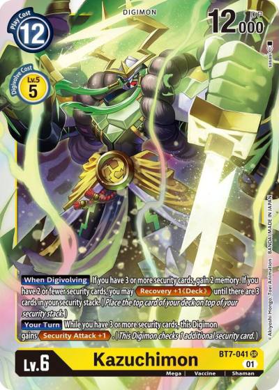 Kazuchimon BT7-041 SR Next Adventure Digimon card